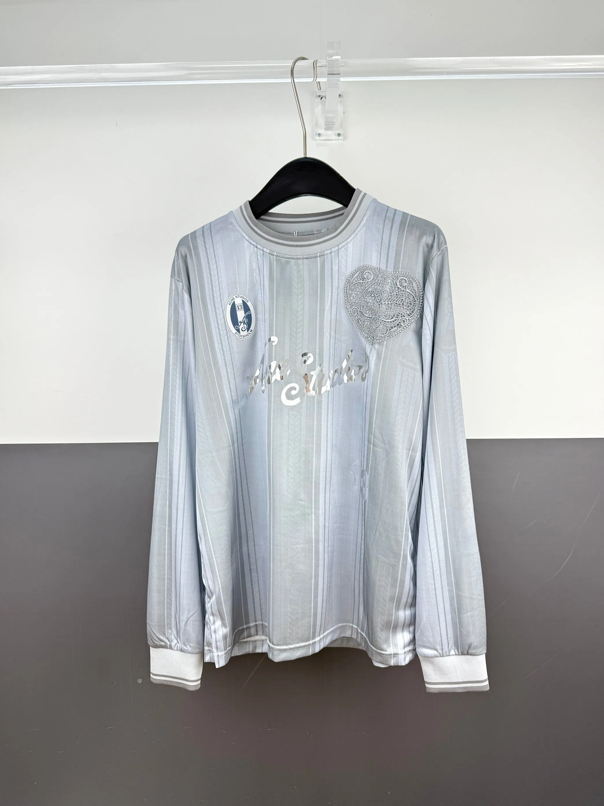 Acne Studios letter print football jersey long-sleeved T-shirt S/M/L/XL